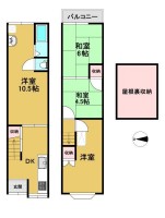 向日市、伏見区、南区の不動産なら<br>センチュリー21ユニバーサルホームサービス向日町店へ！ 阪急「西向日」駅まで徒歩８分と通勤・通学に便利な立地♪
たくさん収納できる屋根裏収納もございます！
スーパーやコンビニ・郵便局等、徒歩圏内に生活施設充実！