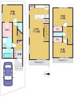 向日市、伏見区、南区の不動産なら<br>センチュリー21ユニバーサルホームサービス向日町店へ！ ２０２６年２月完成の新築戸建！
久世中学校まで徒歩２分とお子様の通学も安心♪
電子ロックキー対応！嬉しい設備が充実の３ＬＤＫ！