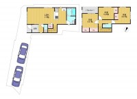 全２０区画の分譲地！
ＬＤＫ約１７帖！南面にバルコニーがある為、陽当たり良好！
買い物施設も徒歩圏内に充実で生活に便利な立地♪