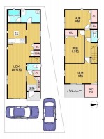 向日市、伏見区、南区の不動産なら<br>センチュリー21ユニバーサルホームサービス向日町店へ！ 全７区画☆
安心の子育て環境、日々のお買い物にも便利な立地です☆
全居室収納可能！駐車２台可能！小中学校まで徒歩５分圏内とお子様の通学も安心です♪