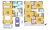 向日市、伏見区、南区の不動産なら<br>センチュリー21ユニバーサルホームサービス向日町店へ！ 設備充実の３ＬＤＫのお家！
落ち着いた住環境が整った立地です♪
ＷＩＣ２ヶ所付き＆各居室収納豊富◎