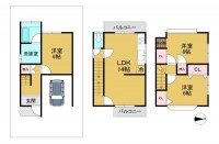 向日市、伏見区、南区の不動産なら<br>センチュリー21ユニバーサルホームサービス向日町店へ！ 全居室６帖以上！
二面バルコニーにつき通風良好！
小・中学校まで徒歩圏内！お子様の通学も安心です！