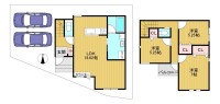 南西角地！土地２９坪超の３ＬＤＫ☆
阪急「洛西口駅」まで徒歩約１５分♪
スーパーまで徒歩約３分、お買い物に便利な立地です！