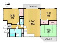 JR「長岡京」駅まで徒歩8分・阪急「長岡天神」駅まで徒歩9分!
全居室6帖以上!2面バルコニーにつき通風・日当たり良好!
収納充実!リビングゆとりの約14帖!